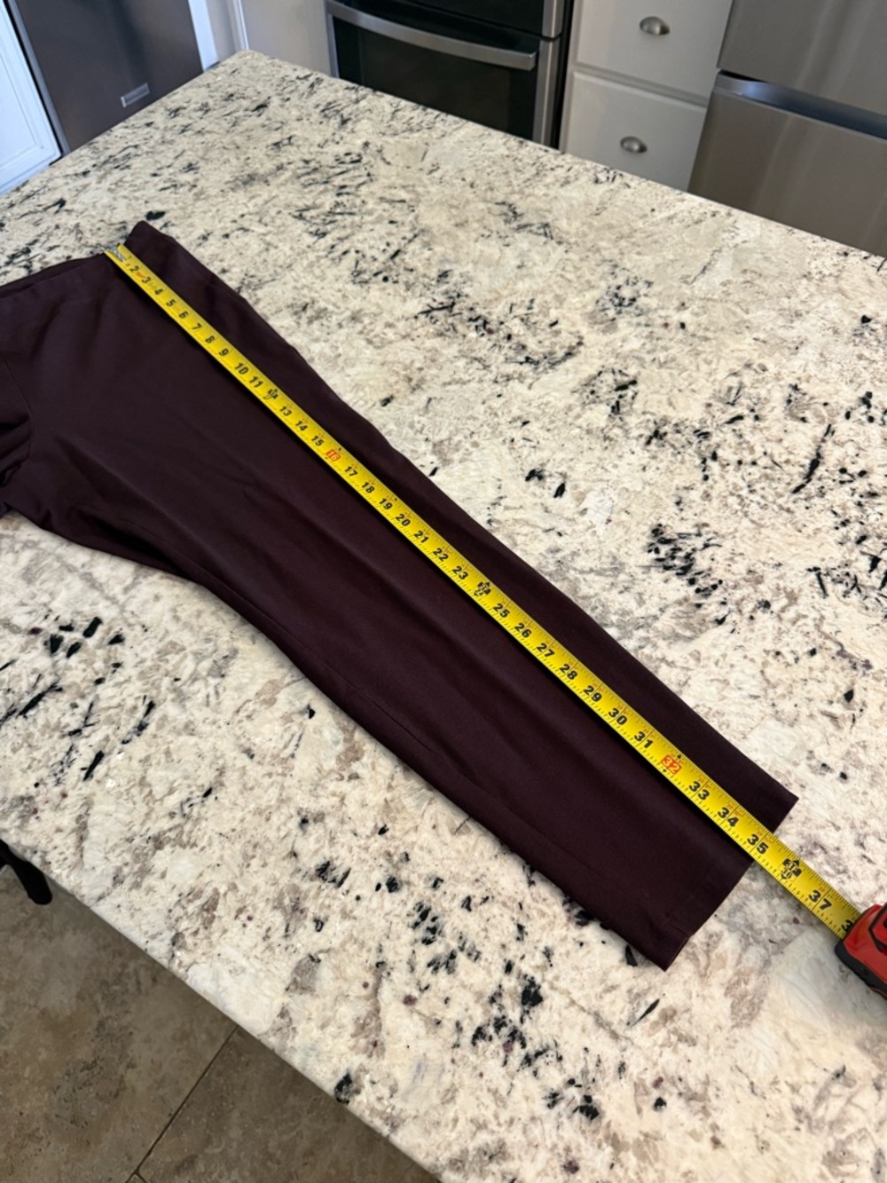 Eileen Fisher Washable Stretch Crepe Slim Ankle Pant Cassis Purple Large TK - Picture 12 of 16